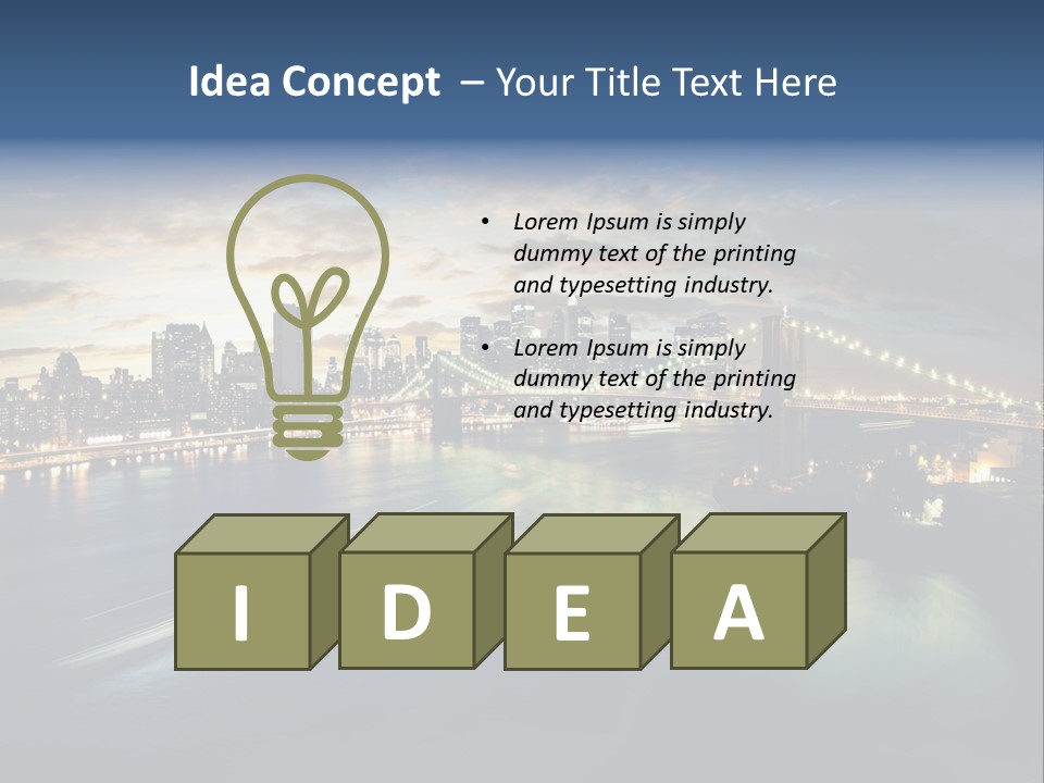 Brooklyn Bridge PowerPoint Template