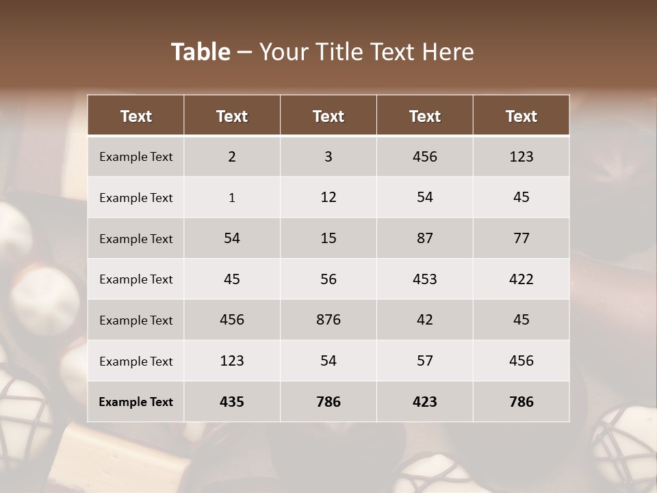 Chocolate Candy PowerPoint Template