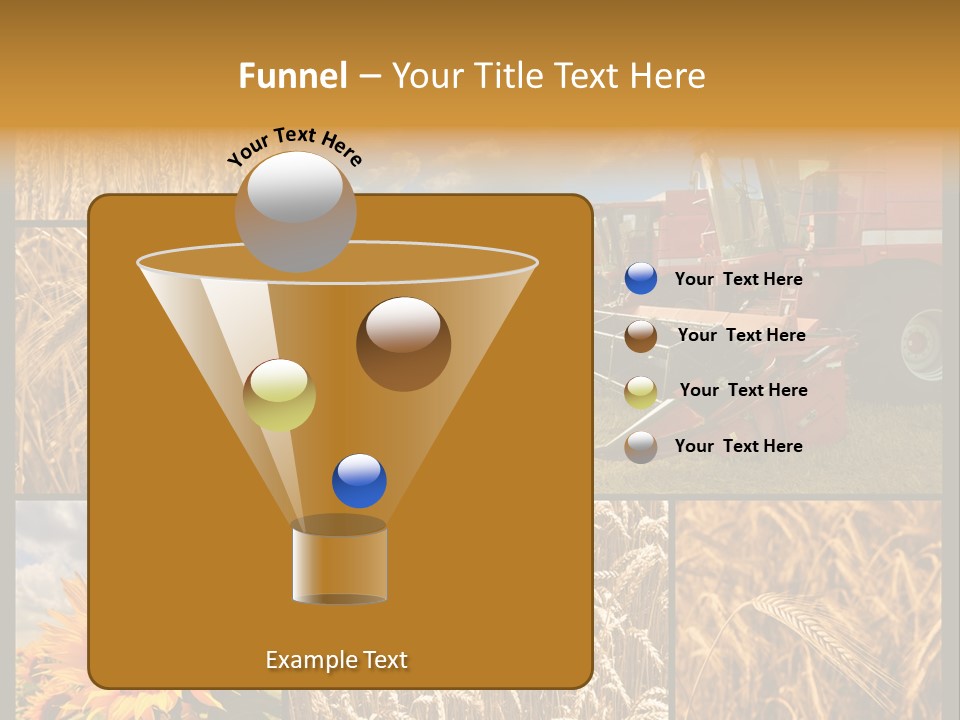 Sunflower Field Work PowerPoint Template