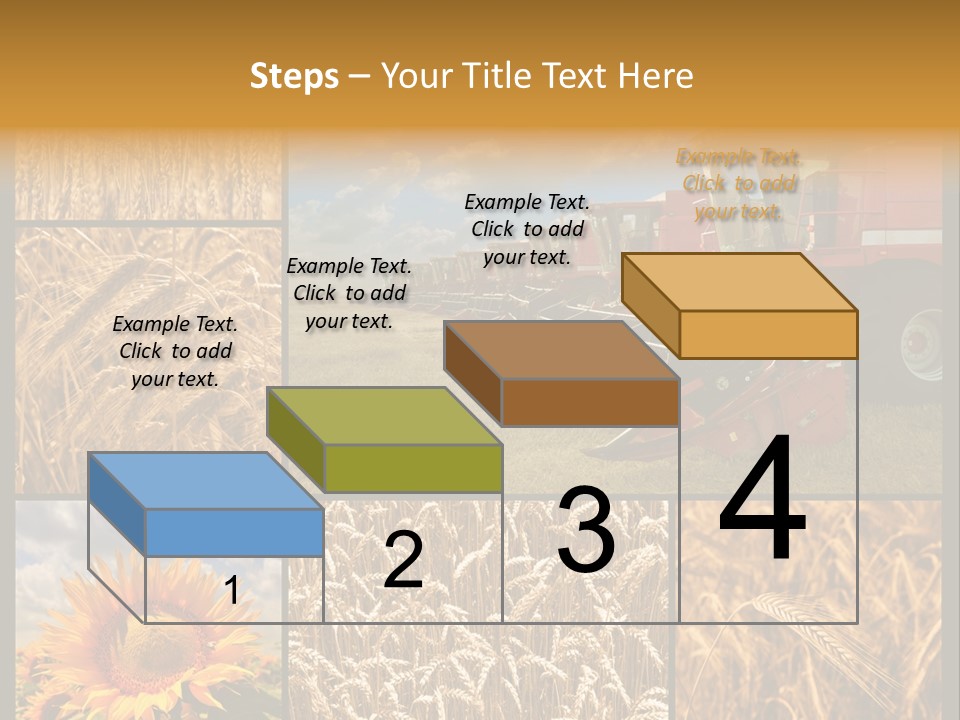 Sunflower Field Work PowerPoint Template
