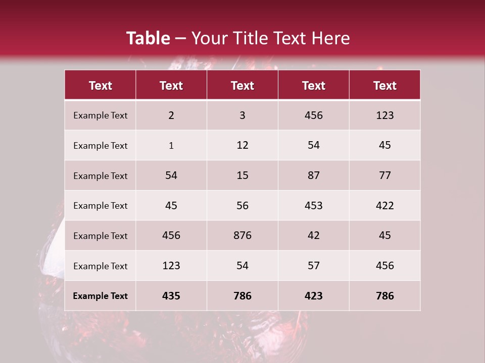Wine Stock PowerPoint Template
