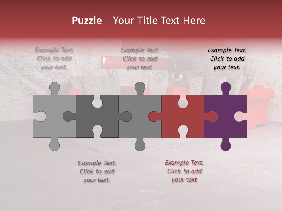 Wystrój Wnętrz Pokój PowerPoint Template