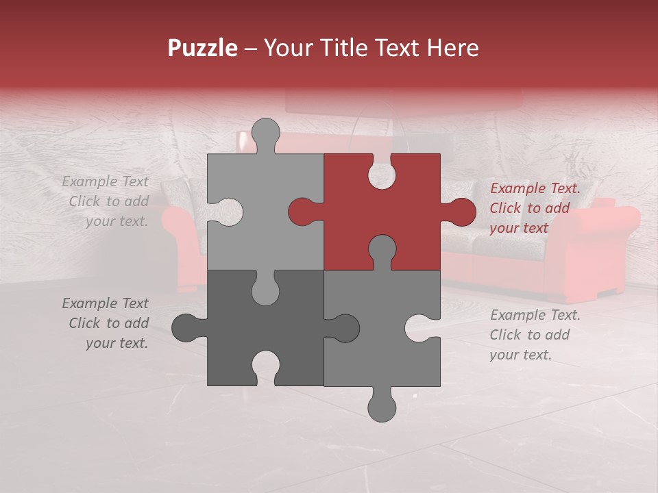 Wystrój Wnętrz Pokój PowerPoint Template