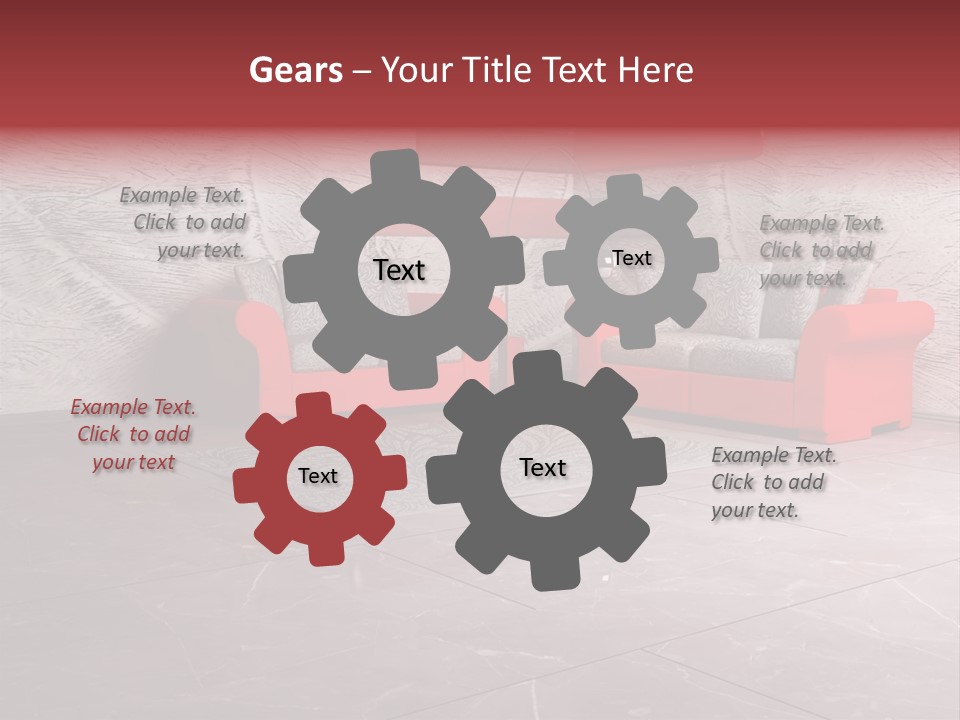 Wystrój Wnętrz Pokój PowerPoint Template