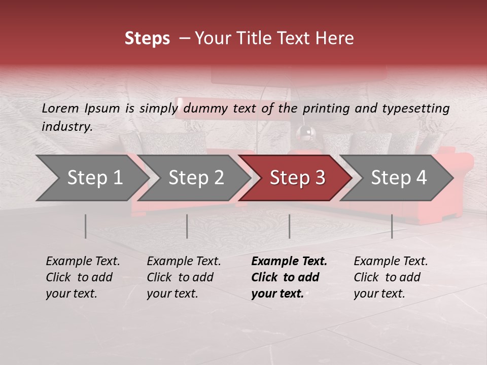Wystrój Wnętrz Pokój PowerPoint Template