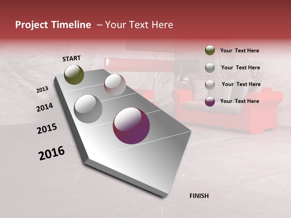Wystrój Wnętrz Pokój PowerPoint Template
