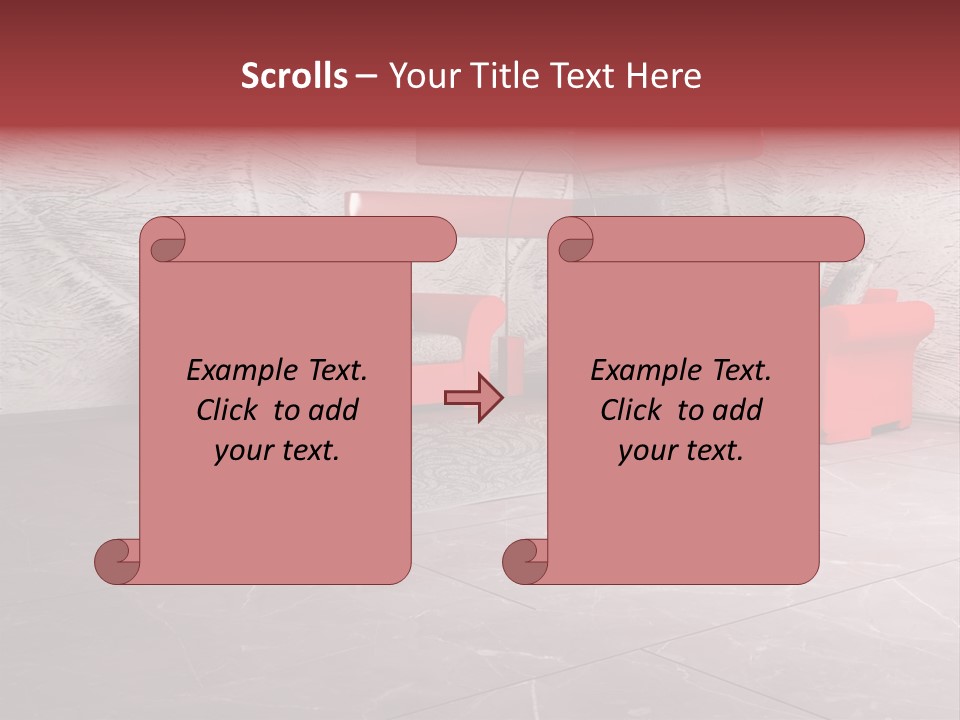 Wystrój Wnętrz Pokój PowerPoint Template