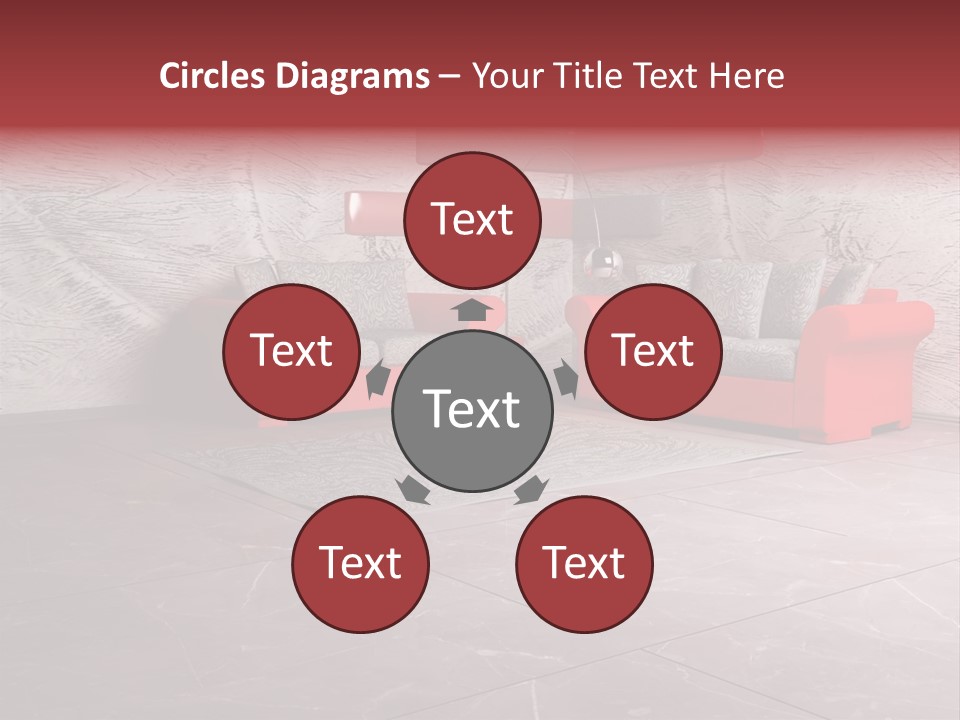 Wystrój Wnętrz Pokój PowerPoint Template