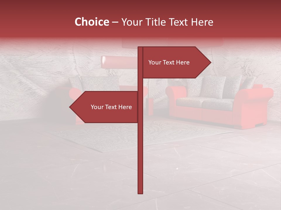 Wystrój Wnętrz Pokój PowerPoint Template