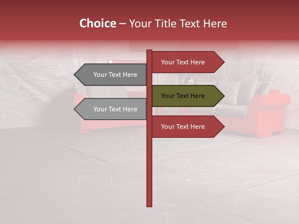 Wystrój Wnętrz Pokój PowerPoint Template