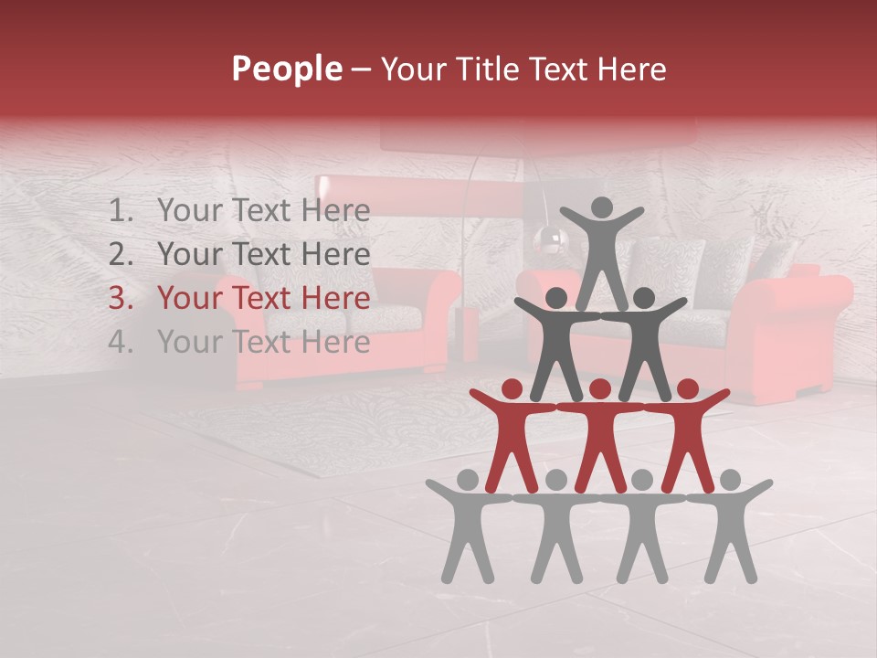 Wystrój Wnętrz Pokój PowerPoint Template