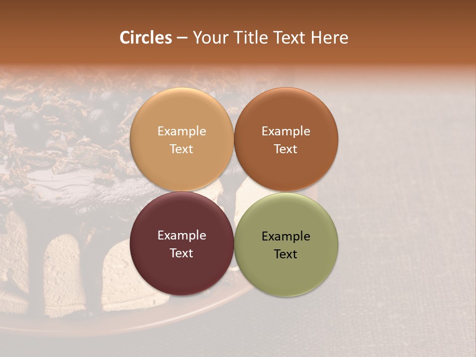 Butterscotch Cheesecake PowerPoint Template