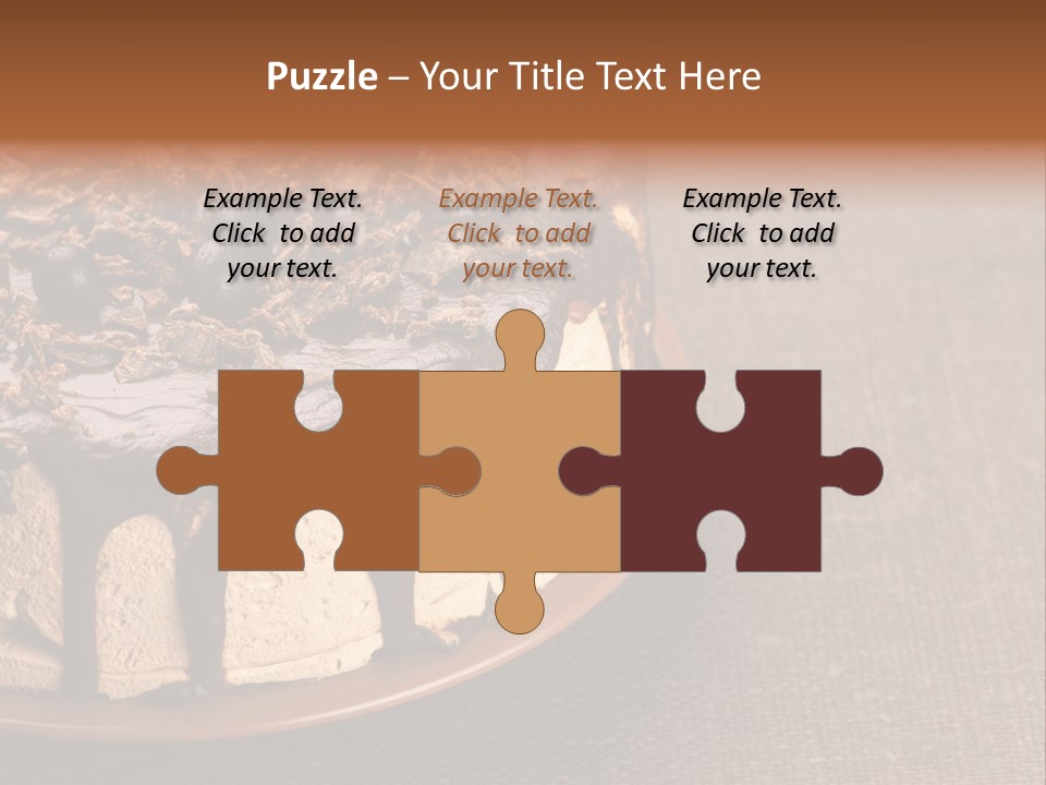 Butterscotch Cheesecake PowerPoint Template