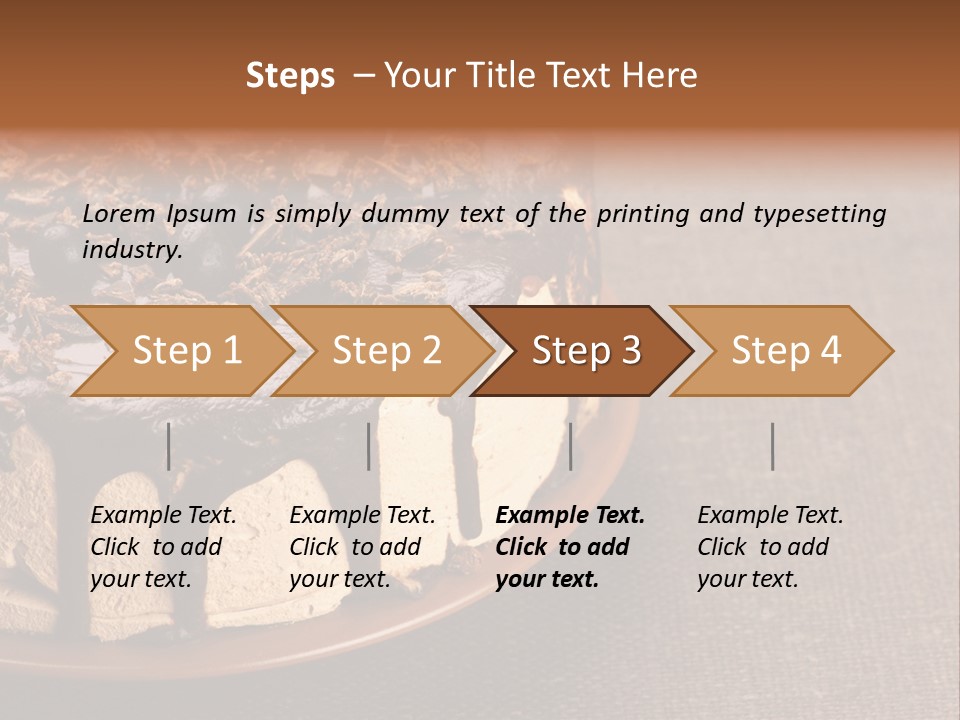 Butterscotch Cheesecake PowerPoint Template