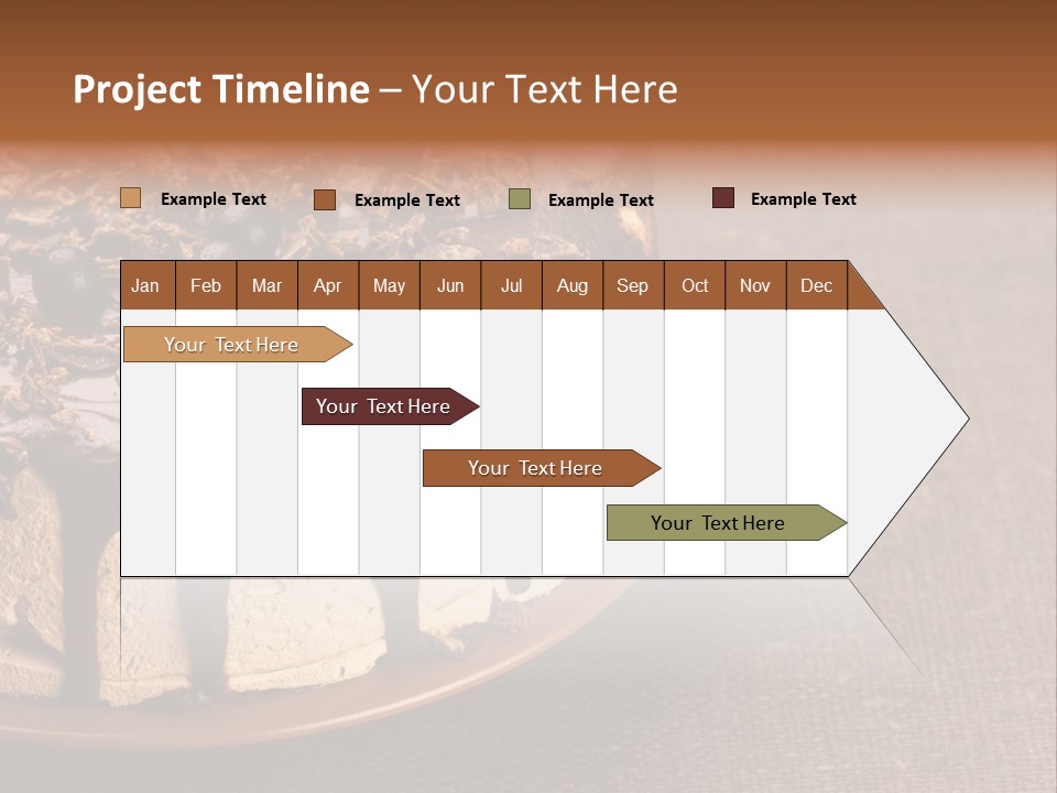 Butterscotch Cheesecake PowerPoint Template