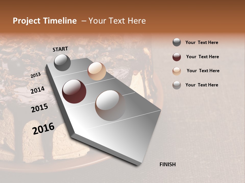 Butterscotch Cheesecake PowerPoint Template