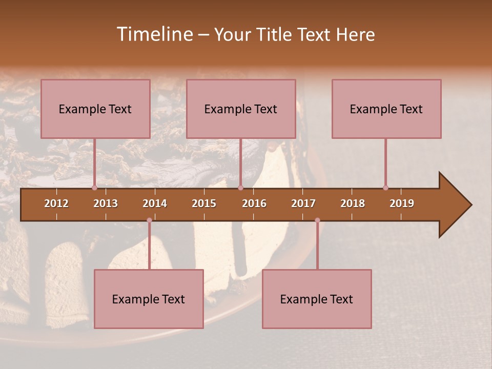 Butterscotch Cheesecake PowerPoint Template