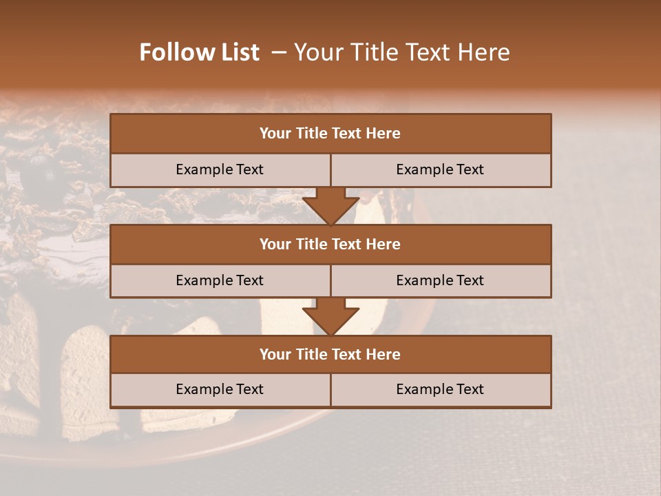 Butterscotch Cheesecake PowerPoint Template