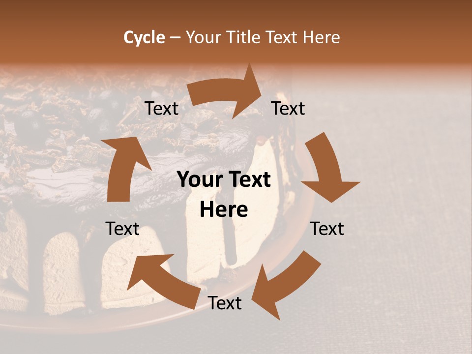 Butterscotch Cheesecake PowerPoint Template