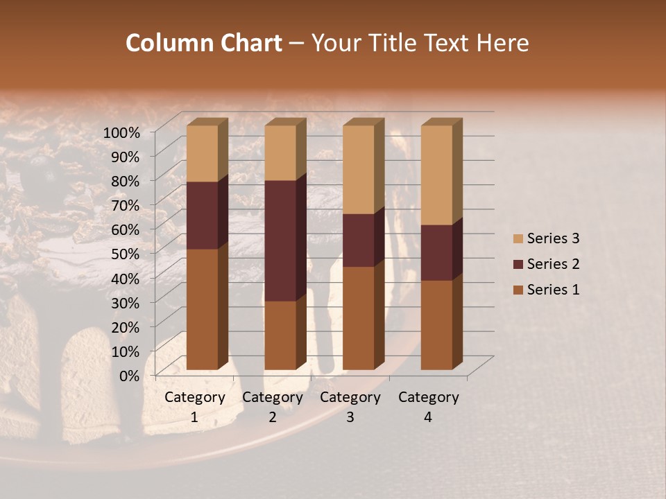 Butterscotch Cheesecake PowerPoint Template