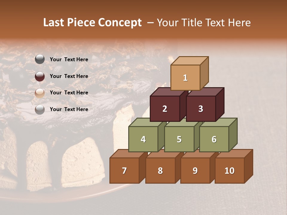 Butterscotch Cheesecake PowerPoint Template