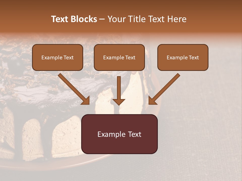 Butterscotch Cheesecake PowerPoint Template