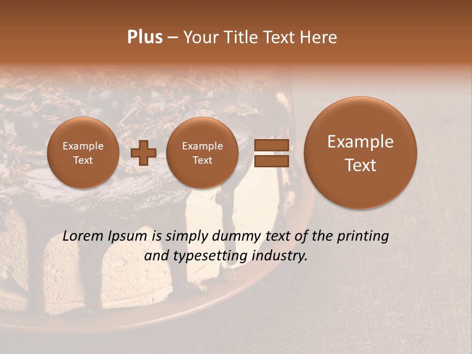 Butterscotch Cheesecake PowerPoint Template