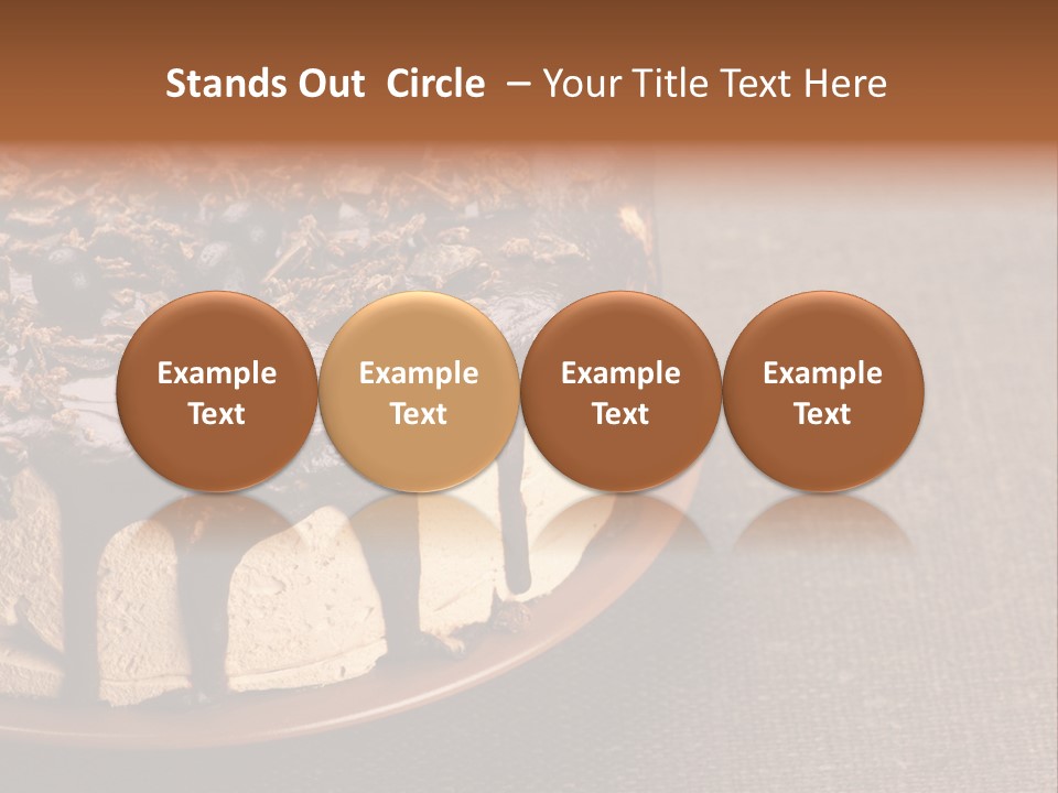 Butterscotch Cheesecake PowerPoint Template