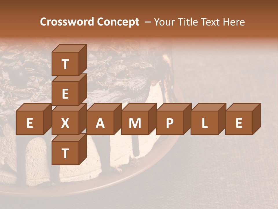 Butterscotch Cheesecake PowerPoint Template