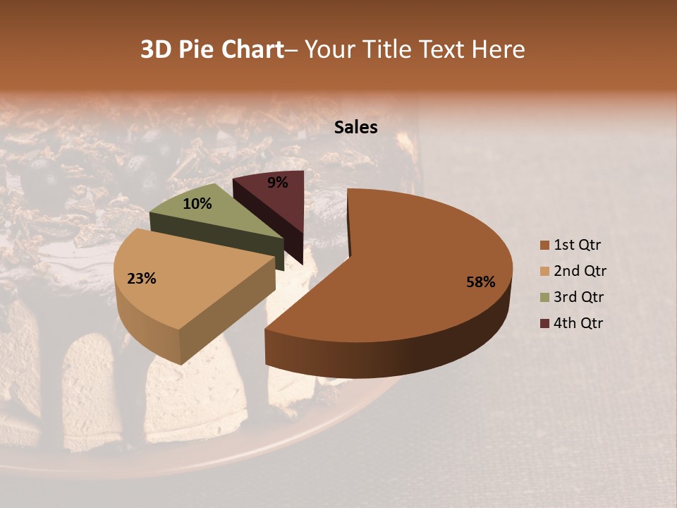 Butterscotch Cheesecake PowerPoint Template