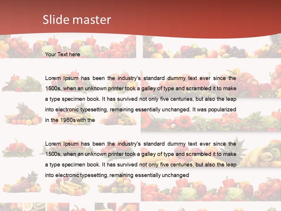 Healthy Vegetables PowerPoint Template