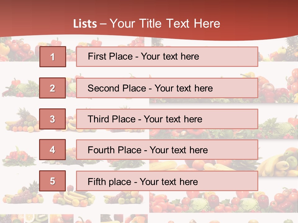 Healthy Vegetables PowerPoint Template