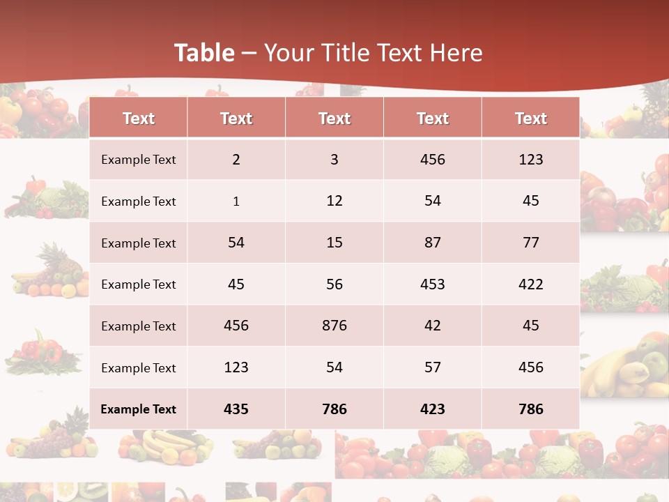 Healthy Vegetables PowerPoint Template