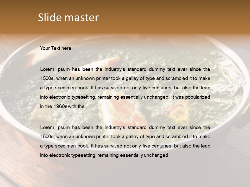 Palak Paneer PowerPoint Template