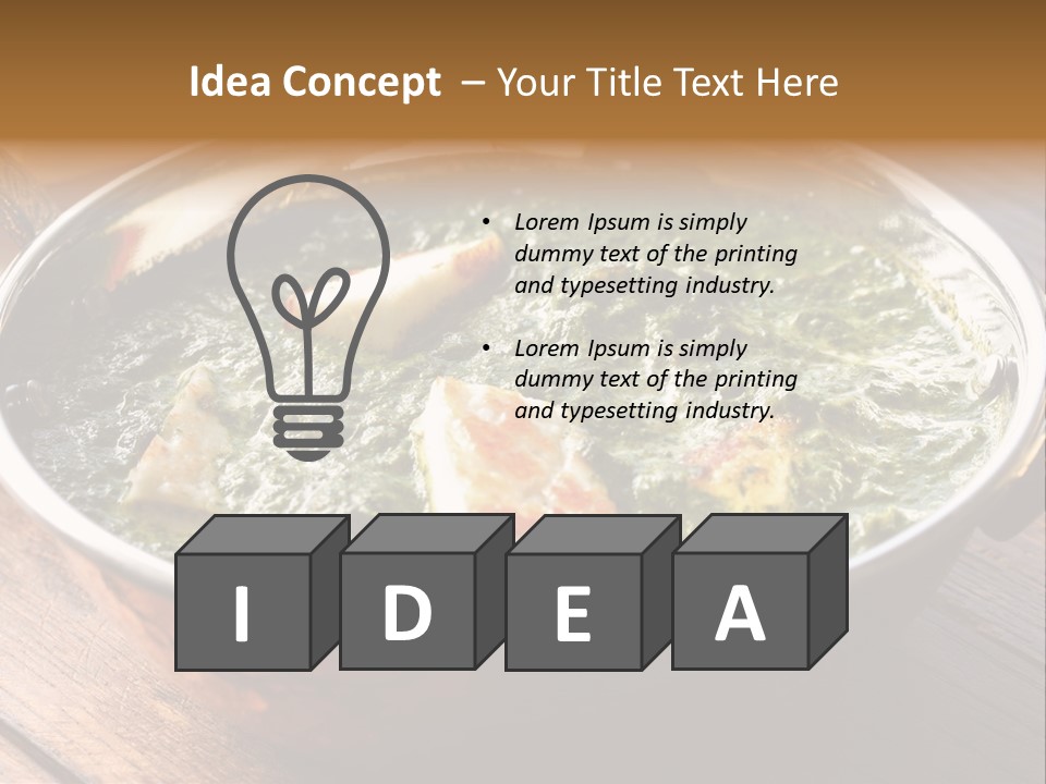 Palak Paneer PowerPoint Template