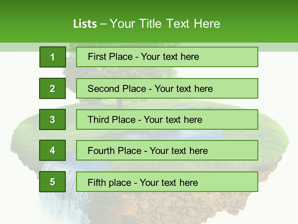 Falls Green Natural PowerPoint Template