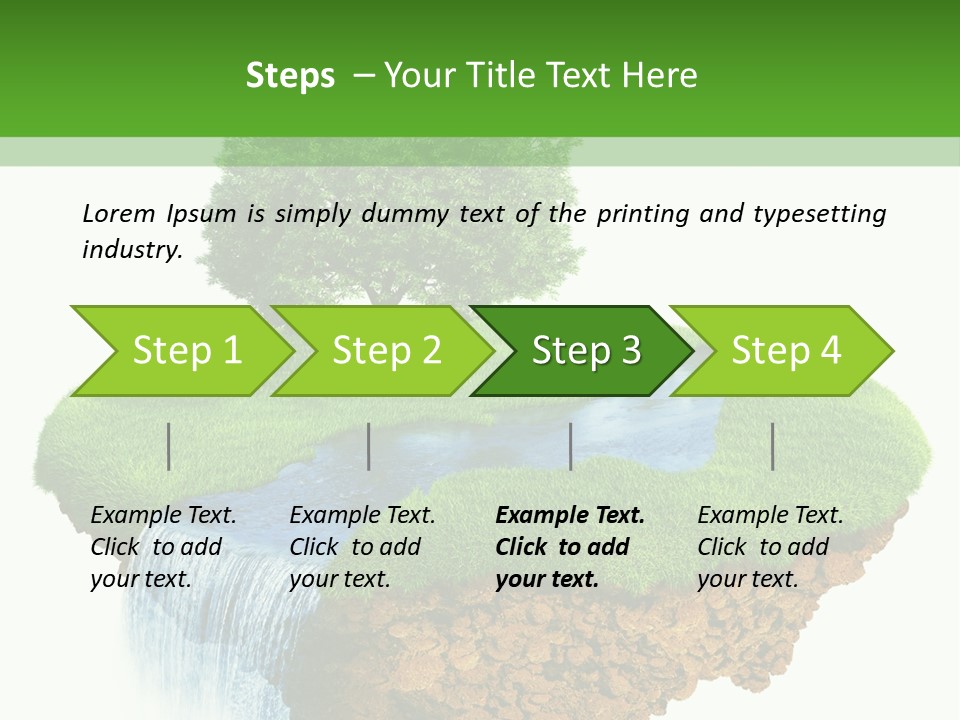 Falls Green Natural PowerPoint Template