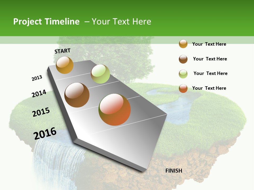 Falls Green Natural PowerPoint Template
