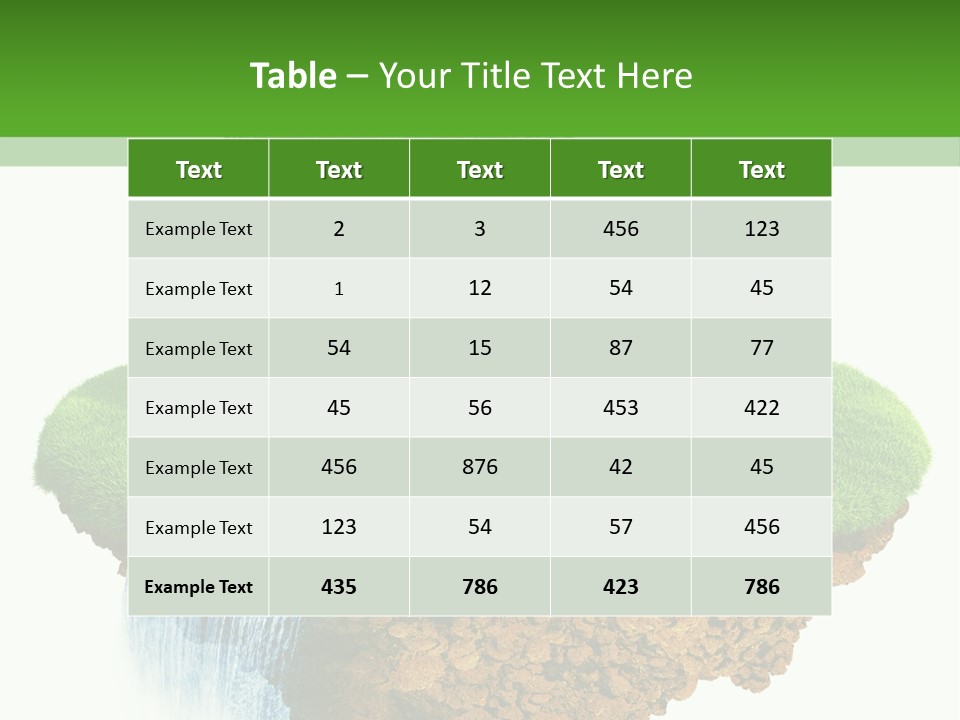 Falls Green Natural PowerPoint Template