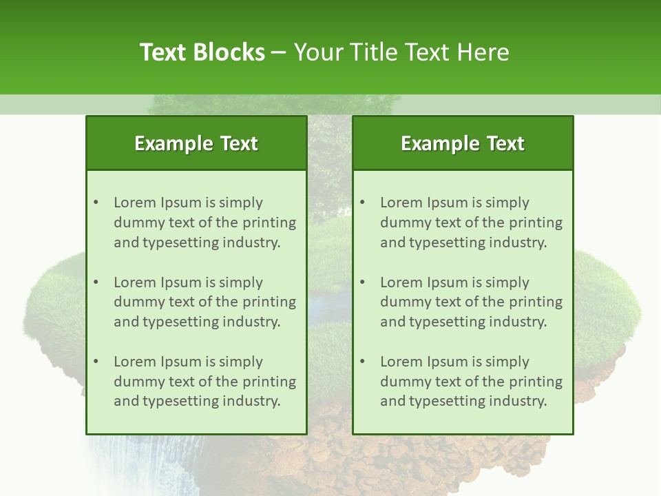 Falls Green Natural PowerPoint Template