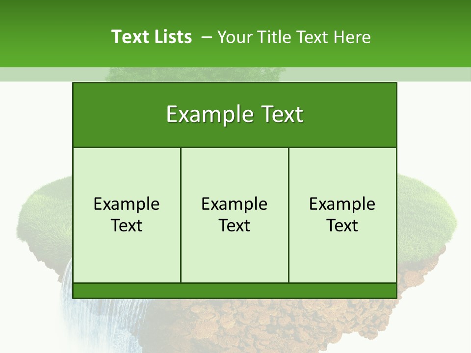 Falls Green Natural PowerPoint Template
