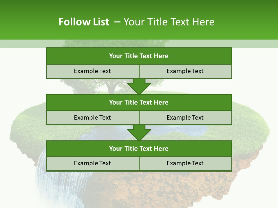 Falls Green Natural PowerPoint Template