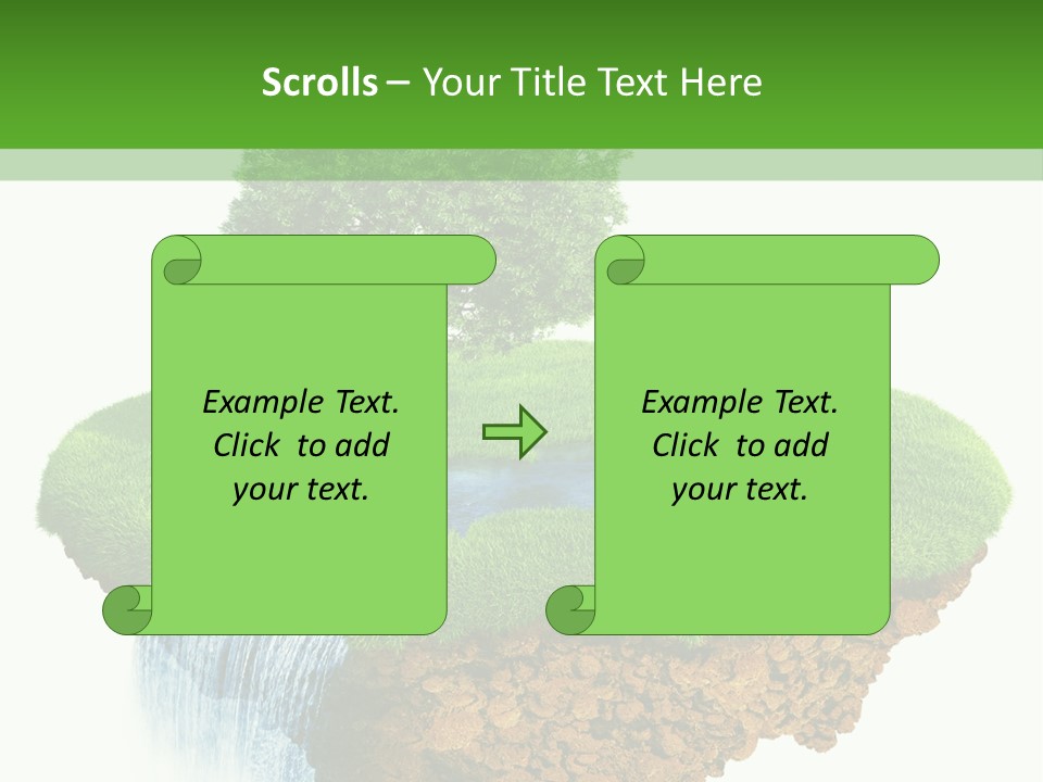 Falls Green Natural PowerPoint Template
