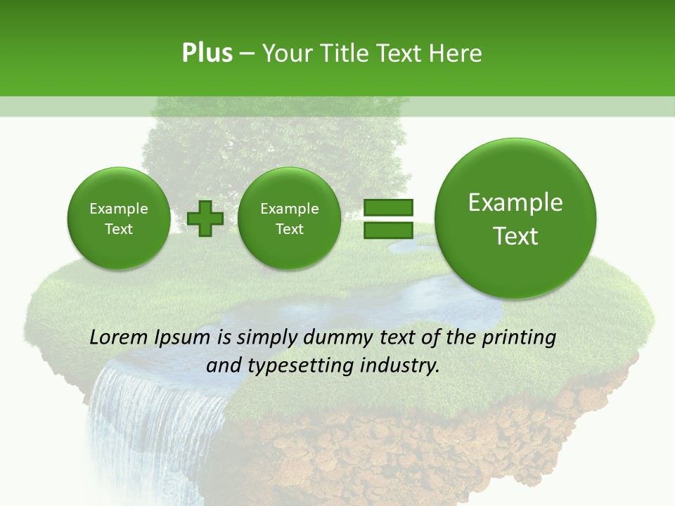 Falls Green Natural PowerPoint Template