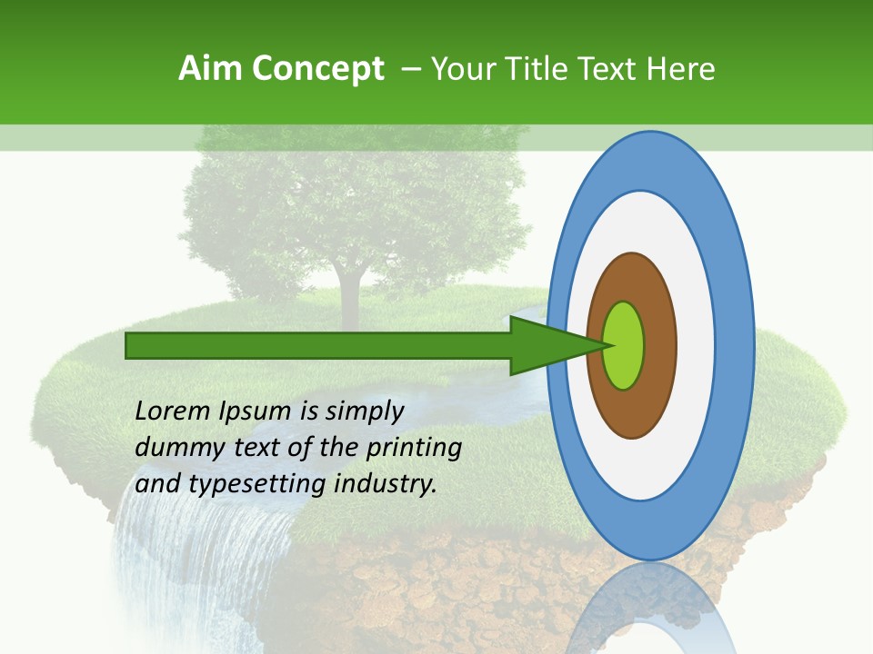 Falls Green Natural PowerPoint Template