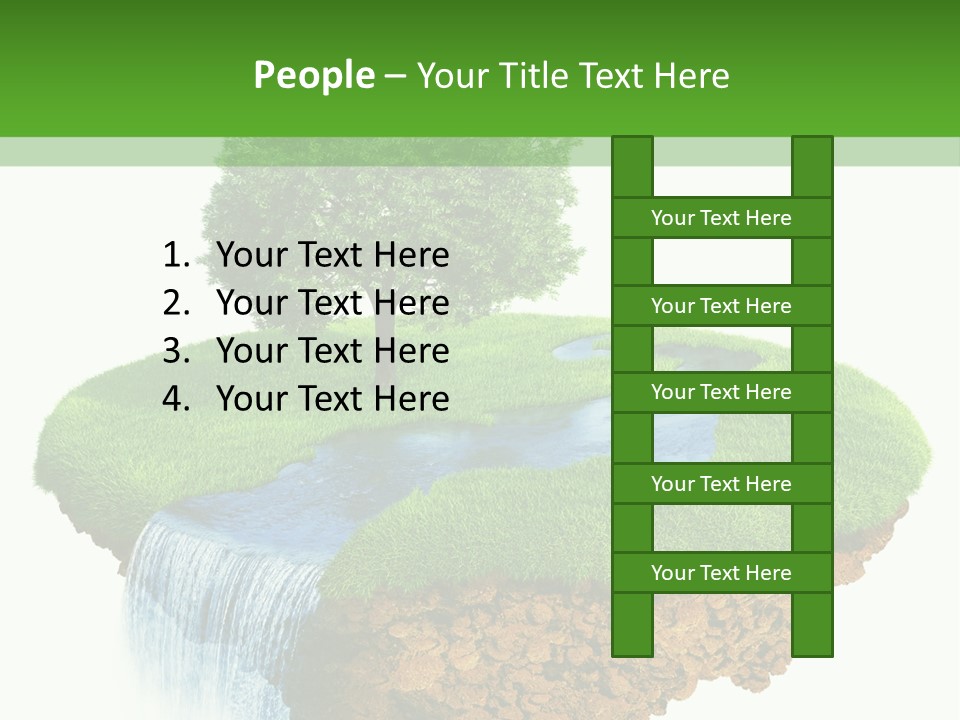Falls Green Natural PowerPoint Template