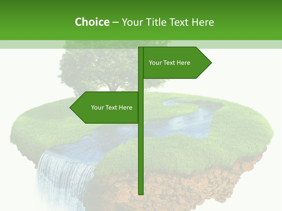 Falls Green Natural PowerPoint Template