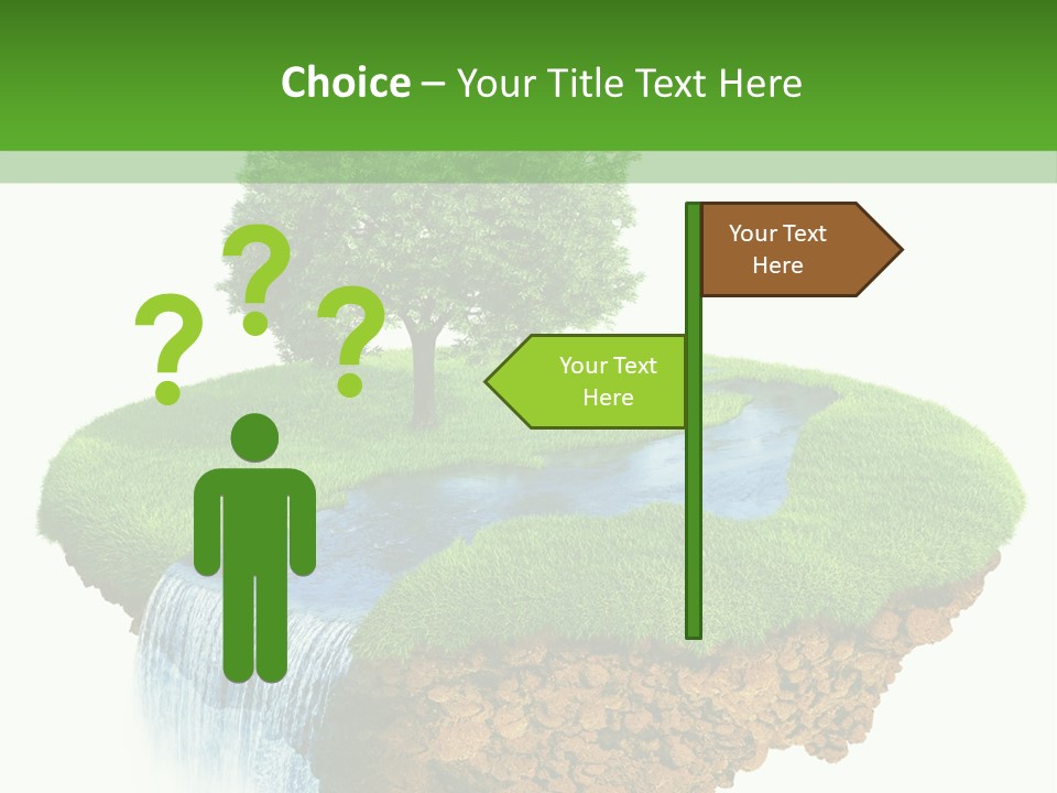 Falls Green Natural PowerPoint Template
