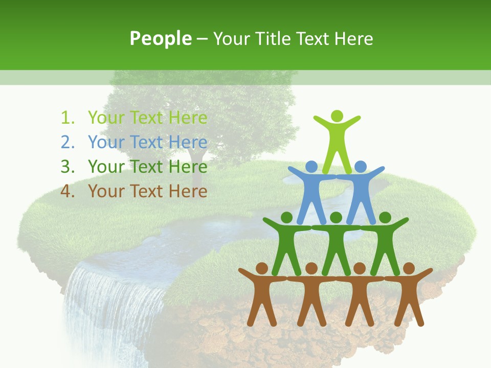 Falls Green Natural PowerPoint Template