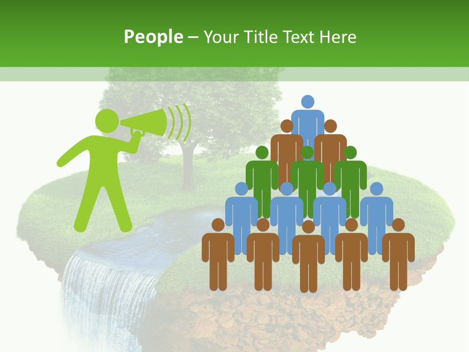Falls Green Natural PowerPoint Template